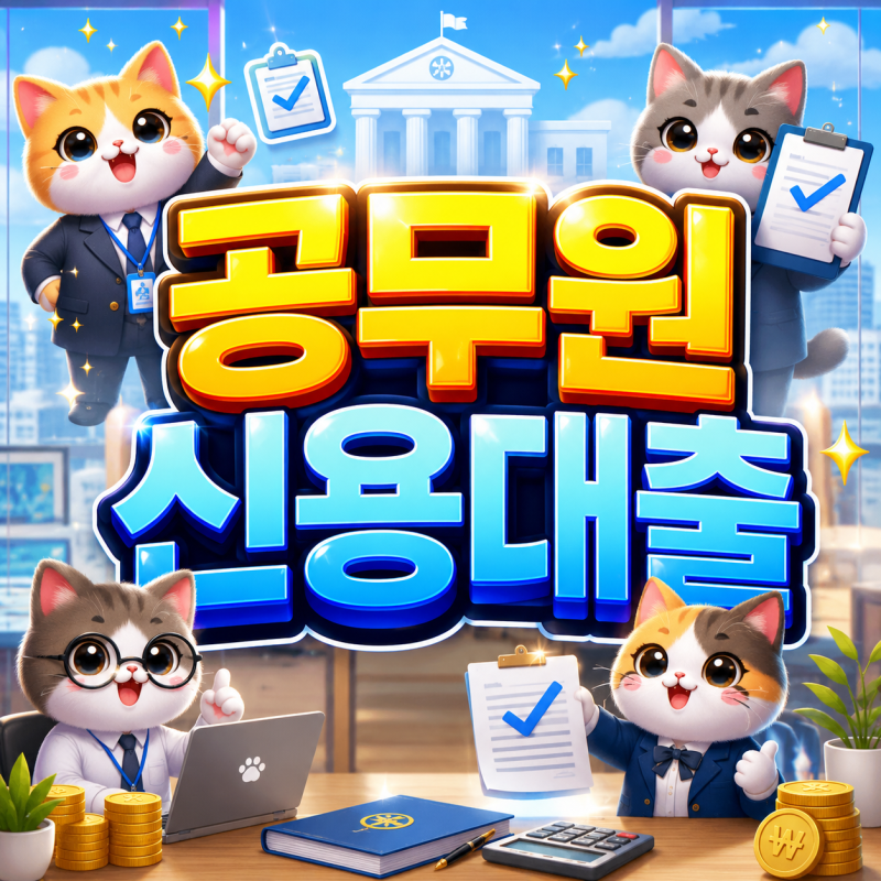 2026 공무원신용대출 최대 3억원 한도와 우대금리까지 받는 핵심 조건!