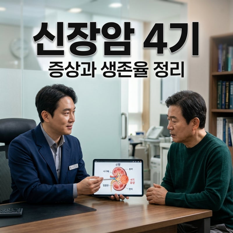 신장암 4기 증상과 생존율 및 최신 치료법 완벽 정리