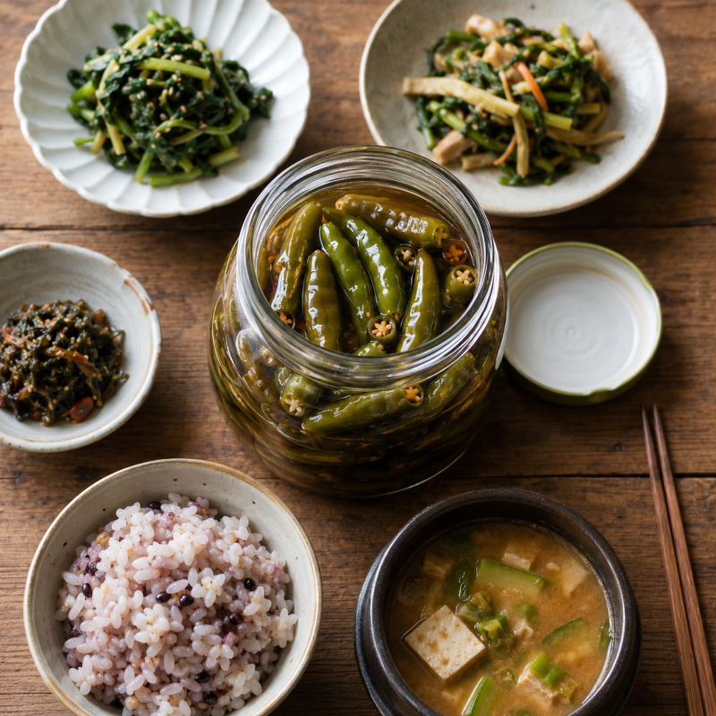 한여름 텃밭 고추로 담그는 고추장아찌