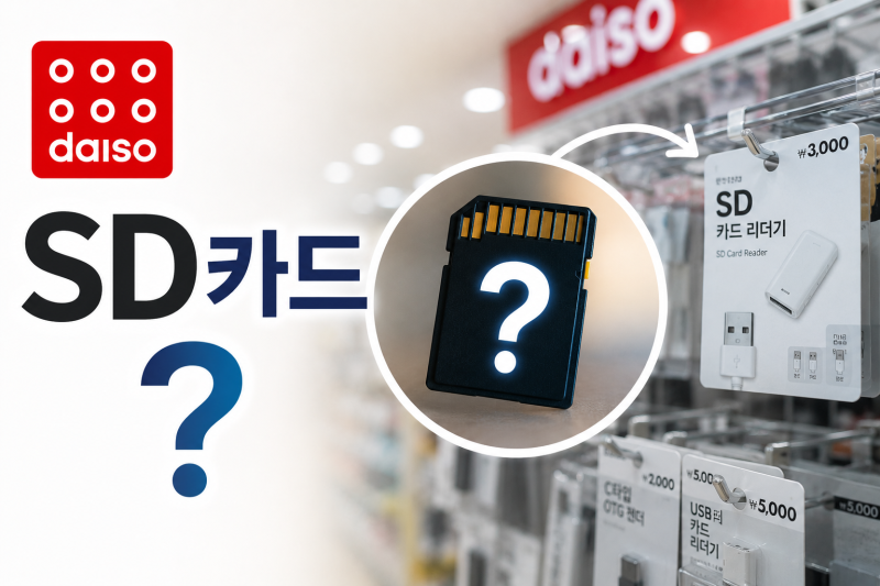 [다이소 알바생 직접확인] 다이소SD카드 판매할까? (블랙박스 메모리카드 128 64 32)