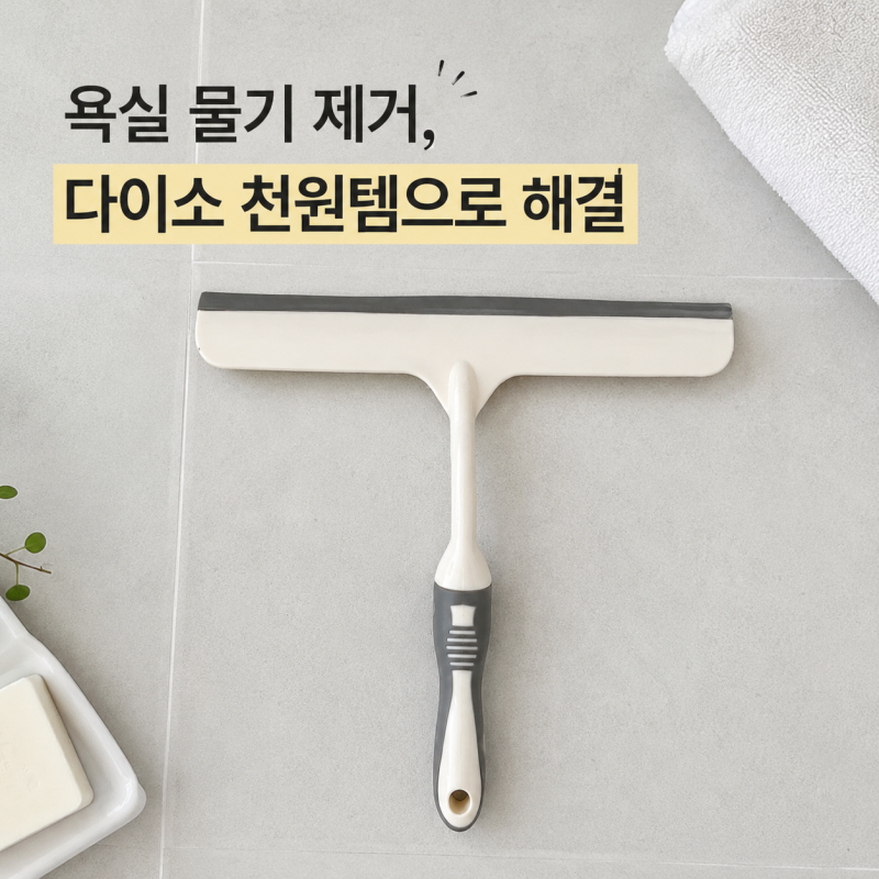 다이소 모던 유리창 닦이 후기｜욕실 욕조·바닥 물기 제거에 편한 천원 청소템