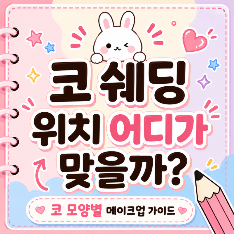 코 쉐딩 위치 어디가 맞을까? 코 모양별 메이크업 가이드