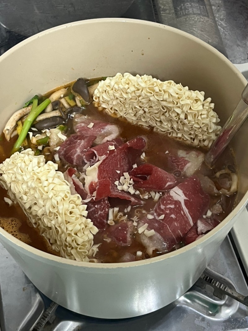 멸치칼국수로 등촌칼국수 해먹는 방법, 간장소스 레시피