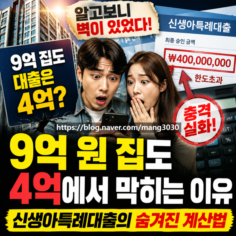 신생아특례대출 9억집도 4억 제한? LTV DTI 조건 총정리