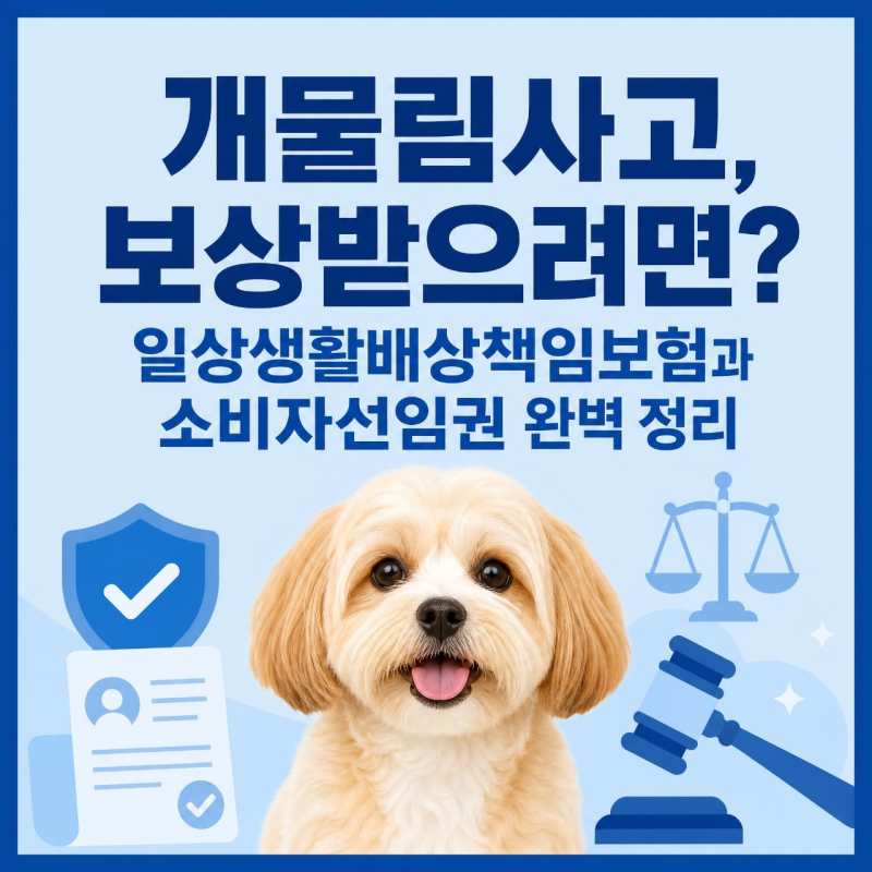 개물림사고, 보상받으려면? 일상생활배상책임보험과 소비자선임권 완벽 정리