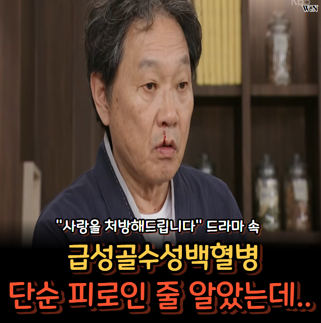 "사랑을 처방해드립니다" 드라마 속 급성골수성백혈병 그냥 피로와 다른 "이 신호"