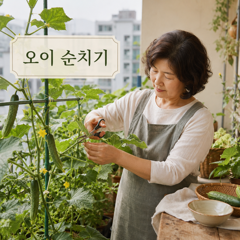 오이 순치기, 안 하면 잎만 무성! 수확량 3배 높이는 시기와 곁순 제거 방법