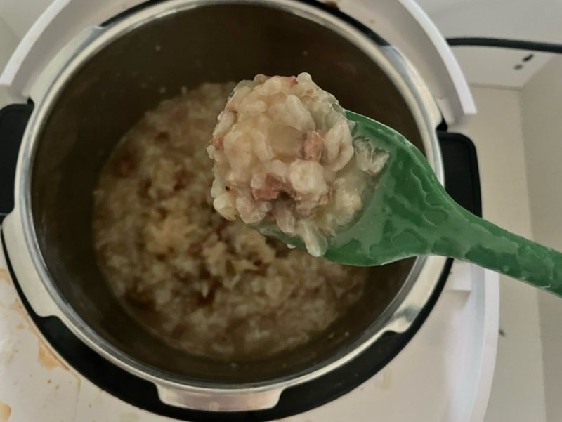 쿠첸 브레인밥솥 이유식 레시피(칸막이 없이)-1. 소고기 육수 / 소고기죽 만들기