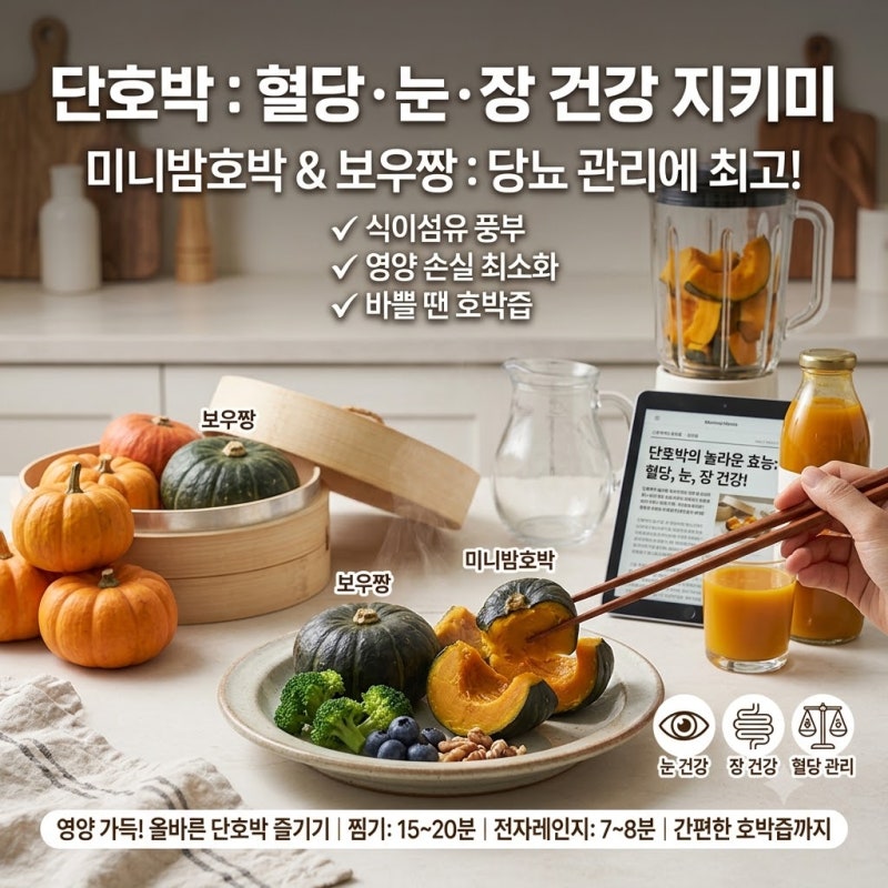 단호박효능부터 단호박찌는법까지 총정리