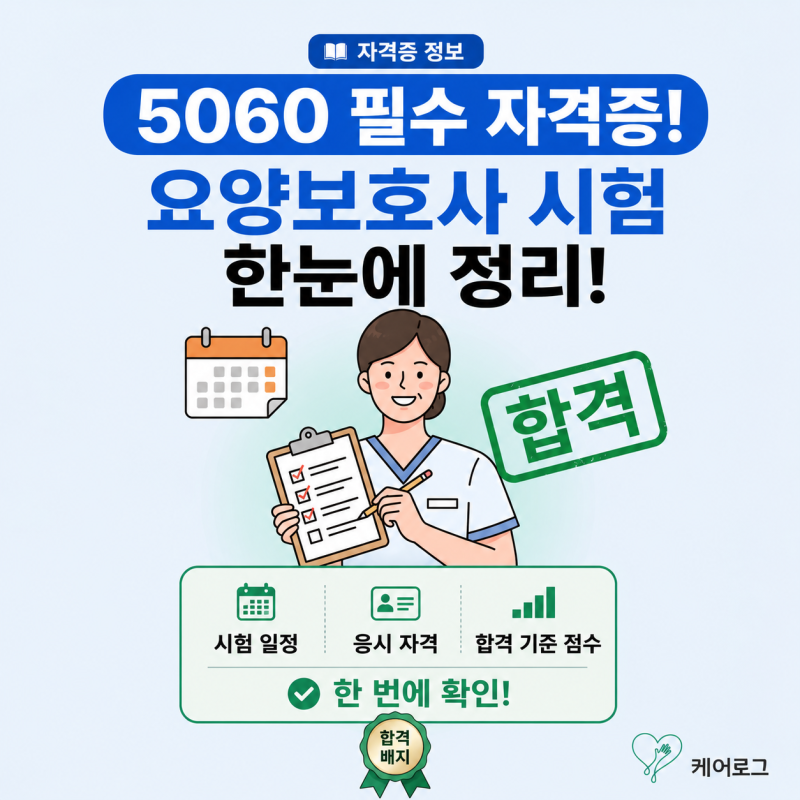 요양보호사 시험 일정부터 합격 기준 점수까지 한눈에 정리! (독학 vs 학원 팁)