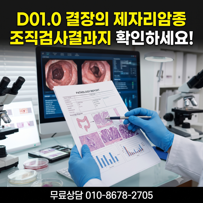 D01.0 결장의 제자리암종 병리결과지부터 확인하세요