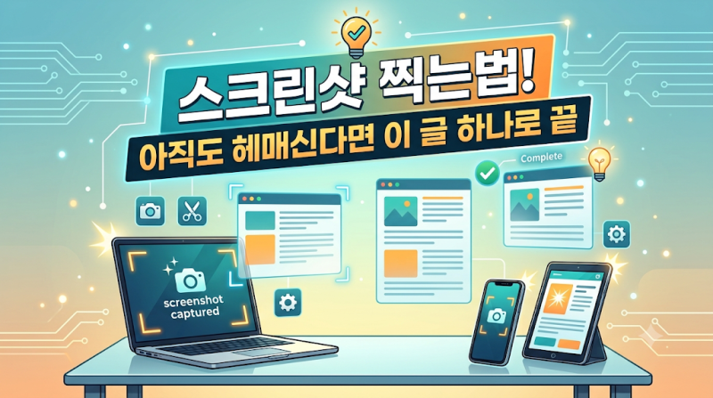 스크린샷 찍는법! 아직도 헤매신다면 이 글 하나로 끝