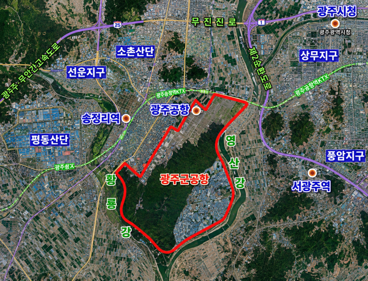 <b>광주</b> 반도체 <b>위치</b> <b>군공항</b> 확정인데 어디가 호재일까?