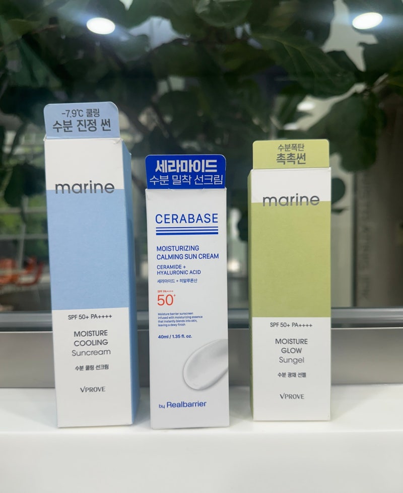 다이소 선크림 추천 3종 내돈내산 비교! 5천원대 수분 선크림 내돈내산 솔직 후기