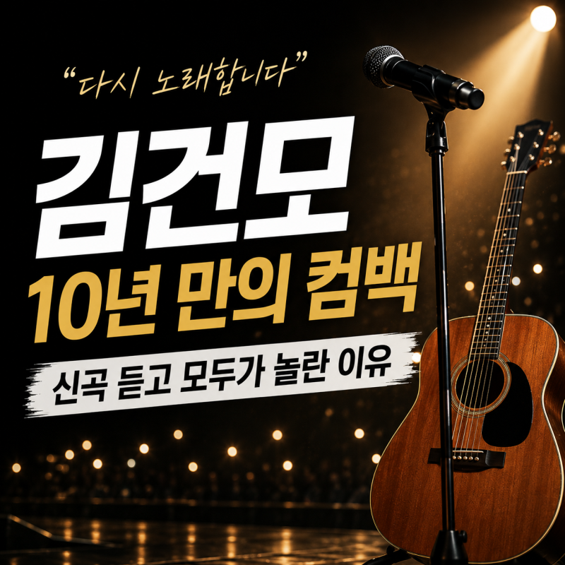 김건모 신곡 듣고 사람들이 가장 많이 하는 말｜10년 만의 컴백이 반가운 이유