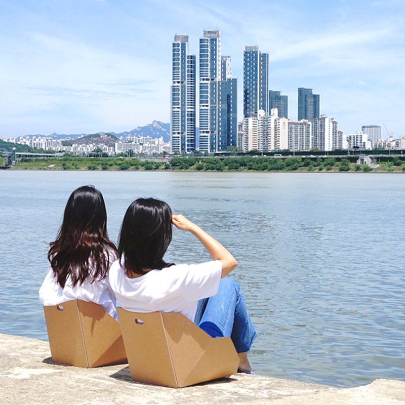 페이퍼팝 휴대용 종이 등받이의자 테이블, 한 달 캠핑·피크닉 들고 다녀본 솔직 후기