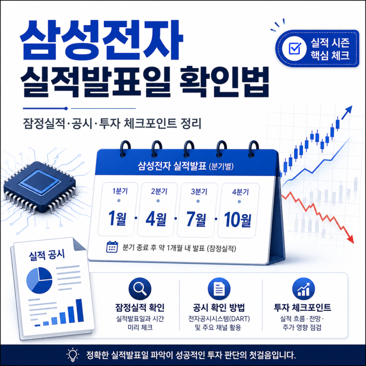 <b>삼성전자 실적발표</b>일 확인법, 잠정<b>실적</b>·공시·투자 체크포인트... 