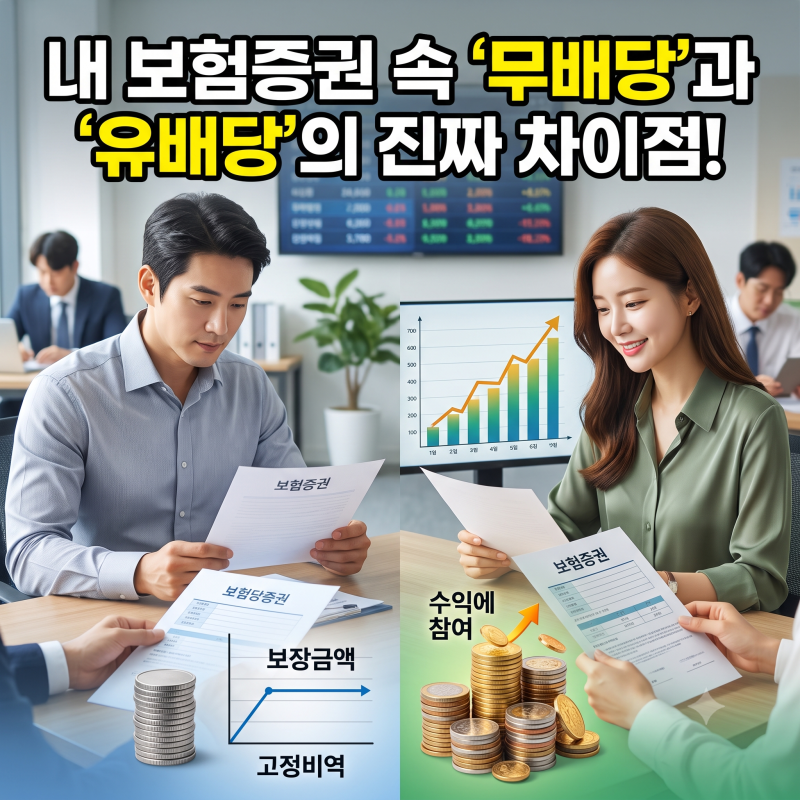 내 보험증권 속 '무배당'과 '유배당'의 진짜 차이점! 오해와 진실 완벽 정리