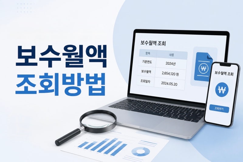 [보수월액] 건강보험 보수월액 조회 방법, 보수월액 보는 법, 월평균합산소득, 월평균 소득 ....