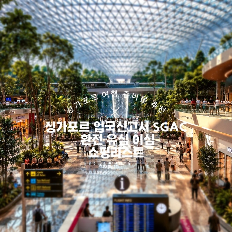 싱가포르 여행 준비물 입국신고서 유심 이심 달러환전방법 쇼핑리스트 총정리