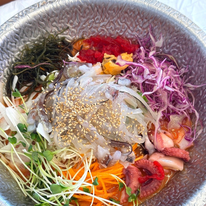 양양 횟집 추천 낙산해수욕장 오징어물회 오징어순대 맛집 낙산해신물회