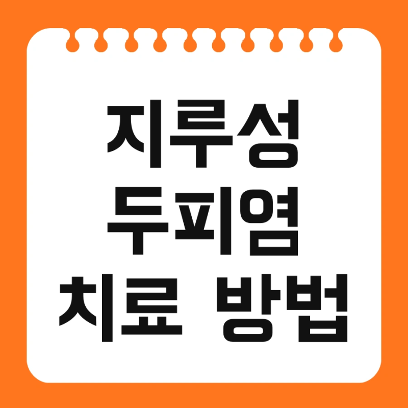 지루성 두피염 치료 방법 및 약용샴푸추천 비듬관리법 지금 바로 시작하세요