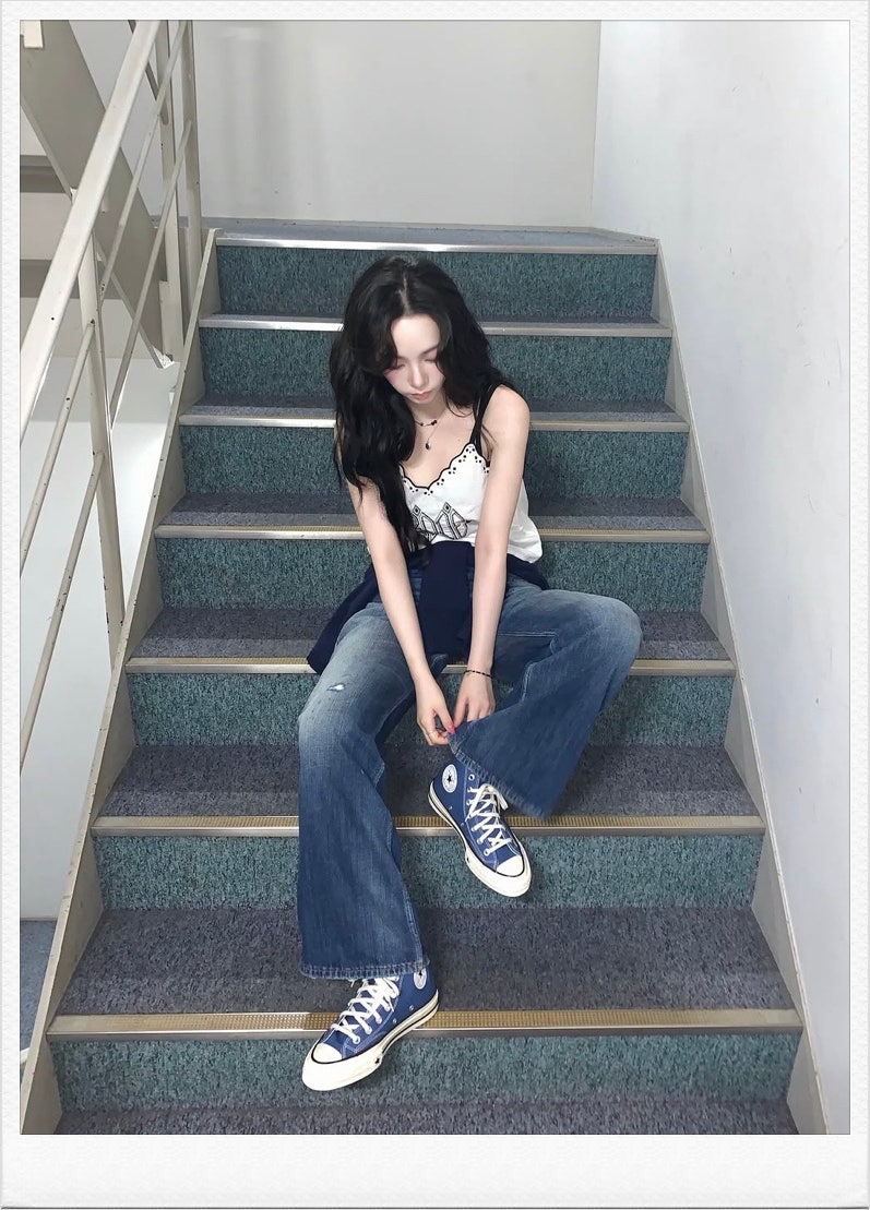 컨버스 유행 다시 올까? 카리나X컨버스 척 70 X