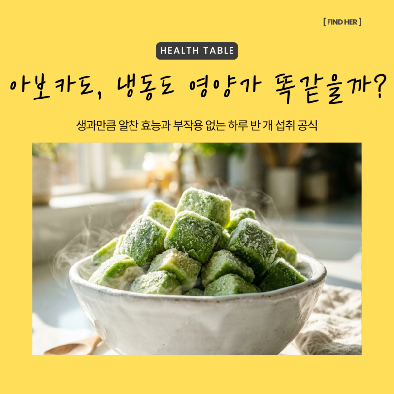 냉동 아보카도 효능, 생과만큼 영양 있을까 고민된다면? 딱 이것만 지켜서 건강하게 먹는 법 ....