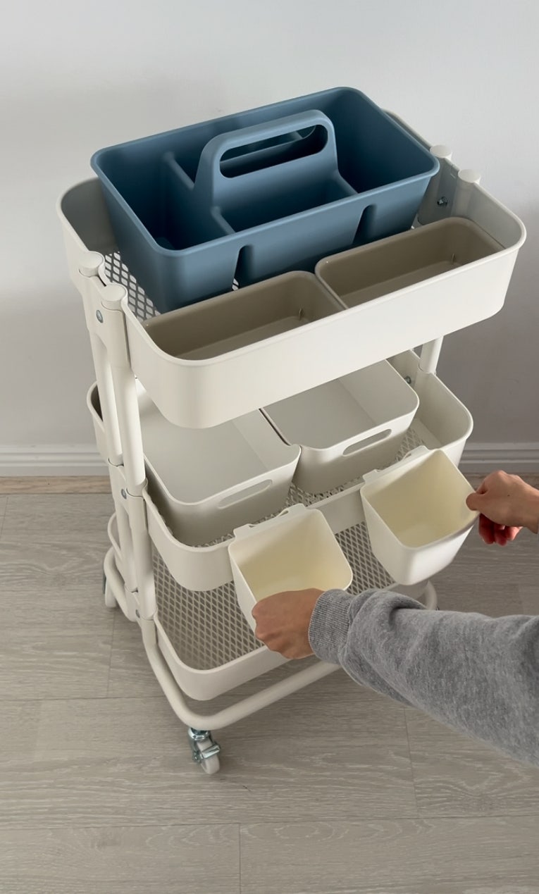 이케아 로스코그(RASKOG) 트롤리 꾸미기｜학용품 정리 수납 꿀템 추천 (시드니 IKEA 쇼핑)