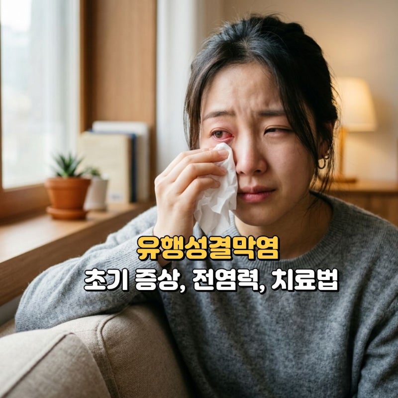 유행성결막염 초기 증상, 눈병 전염성 및 치료법