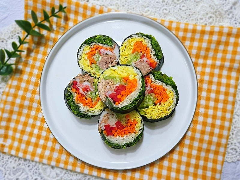 월남쌈 김밥 만들기, 냉털요리로 좋은 다이어트 김밥 레시피