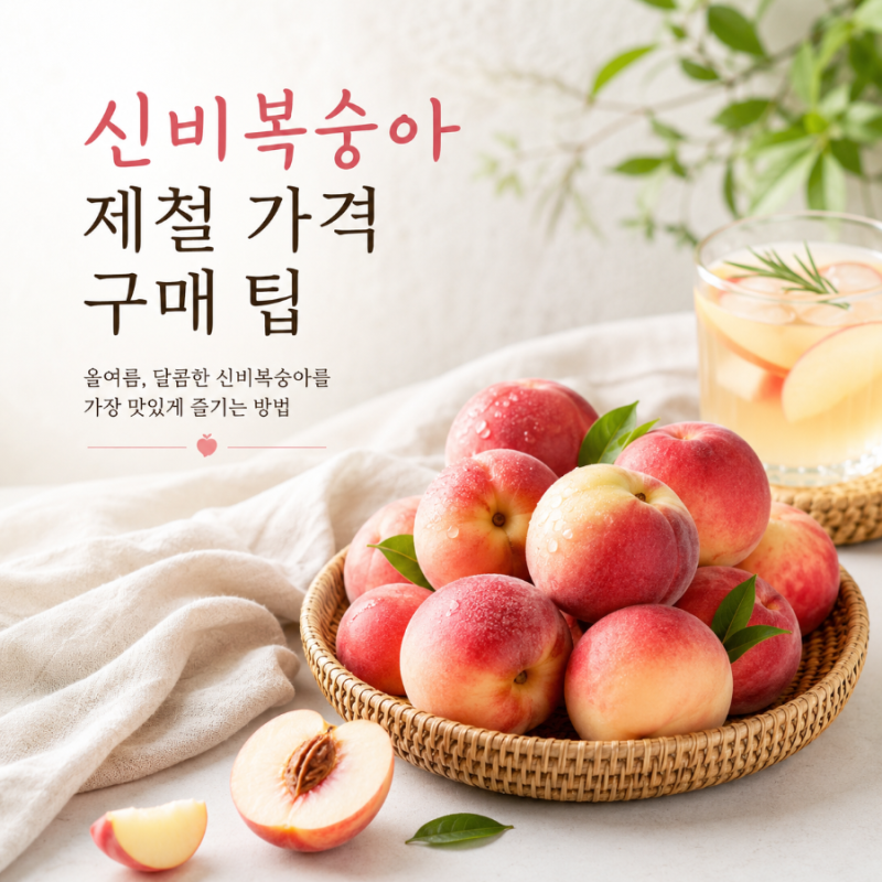 신비복숭아 제철 가격 전국 구매 팁｜2026년 7월 최신 정보