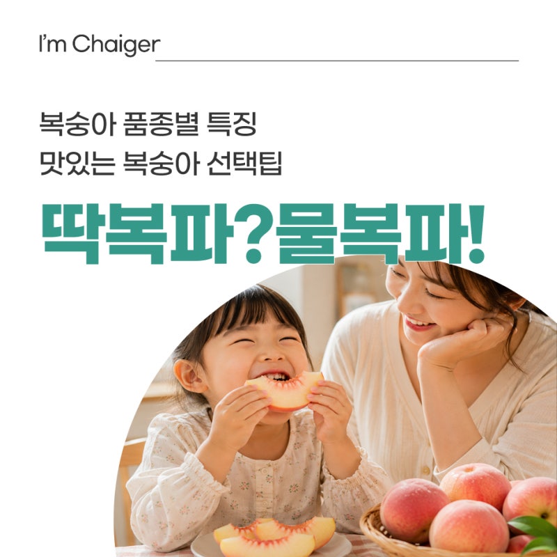 딱딱이vs말랑이, 복숭아 품종별 특징과 고르는법