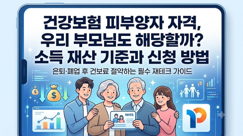 "건강보험 피부양자 자격, 우리 부모님도 해당할까? 소득 재산 기준과 신청 방법"
