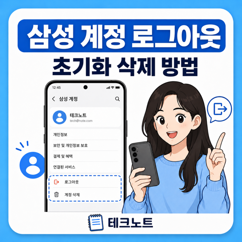 "폰 바꾸기 전 꼭!" 삼성 계정 로그아웃 초기화 삭제하는 법