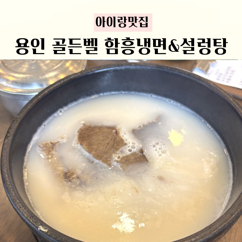 에버랜드 근처 아침식사 | 용인 골든벨 함흥냉면 설렁탕 아이랑 후기