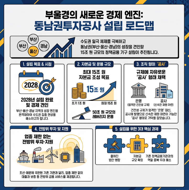 [칼럼] 동남권투자공사, 2028년 설립이 현실화 되려면