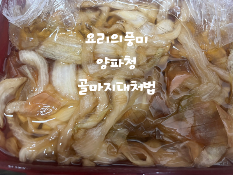 요리의 풍미를 올리는 만능 양파청 만들기 (골마지 대처법 포함)