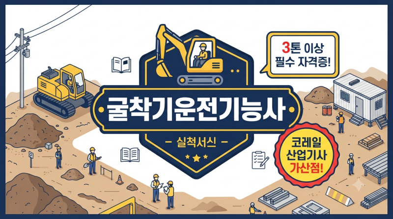 굴착기운전기능사 자격증 완벽 정리 — 취득 방법·취업처·연봉 2026