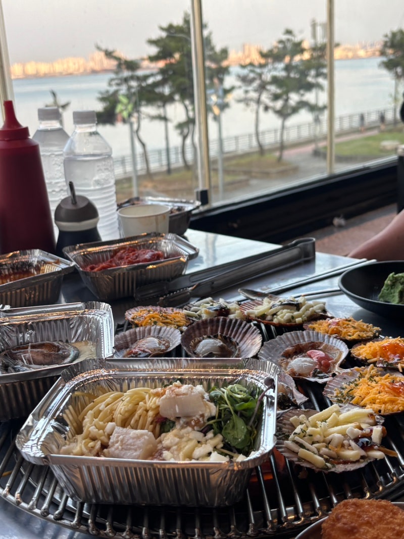 영종도 조개구이 무한리필 오션뷰 추천, 청춘조개 구읍뱃터직영점