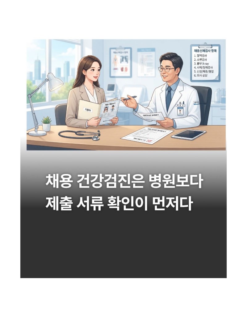 채용 건강검진 병원·보건소 차이와 항목, 비용, 결과 날짜 총정리