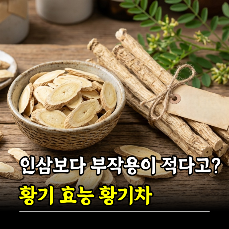 인삼보다 부작용이 적다고? 황기효능 황기차