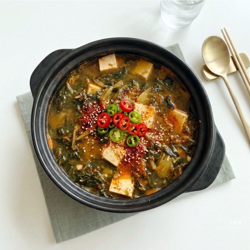 시래기 된장찌개 끓이는법 무청시래기요리 레시피 된장찌개 끓이기