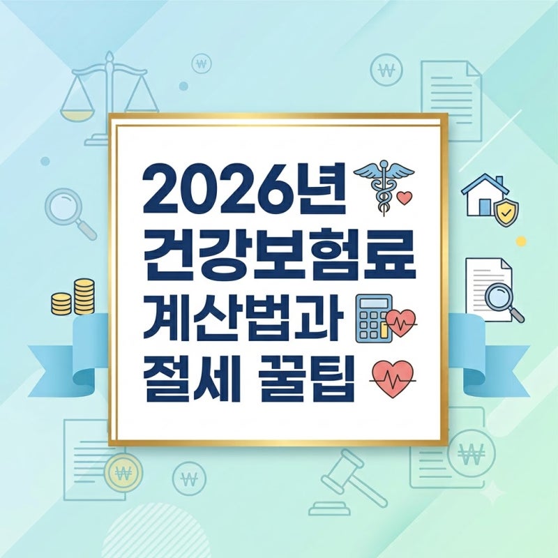 2026년 건강보험료 책정 기준, 직장인 vs 지역가입자 건보료 계산법과 절세 꿀팁