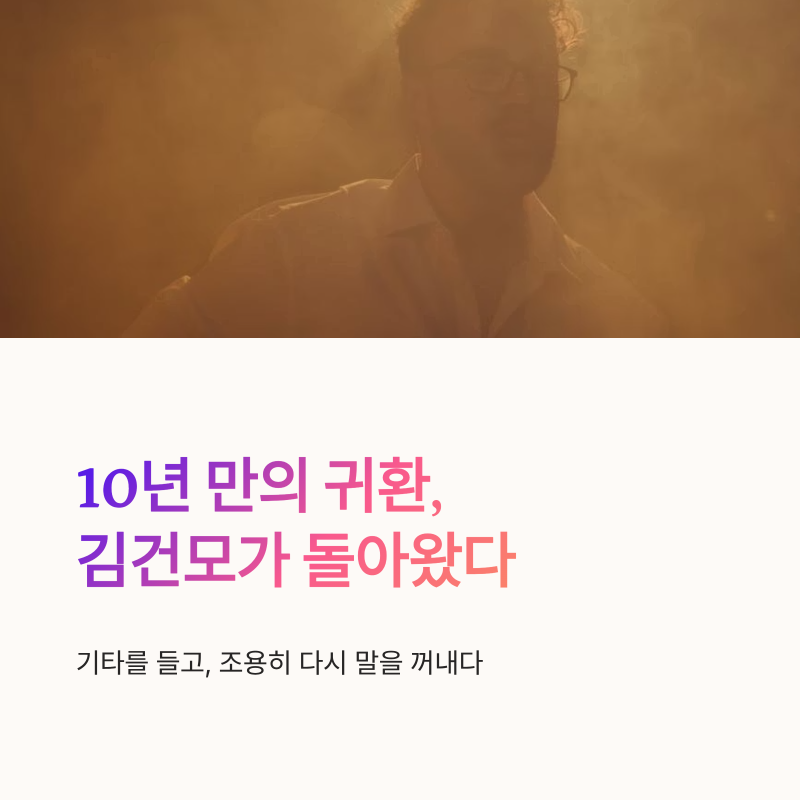 김건모 신곡 어디쯤 가고 있을까, 10년 만의 컴백과 기타 변신