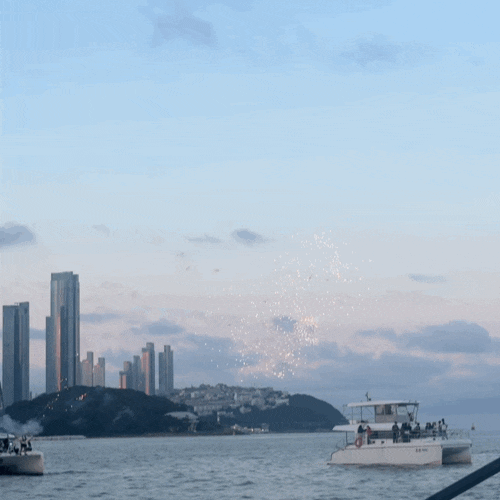 부산 해운대 요트투어 요트야 불꽃놀이 선셋 석양 오후 7시 탑승후기