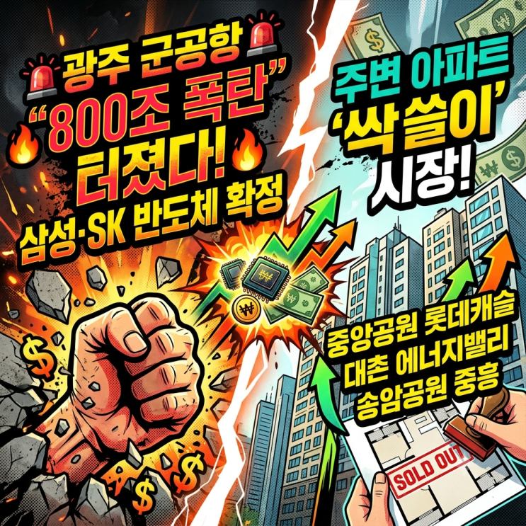 <b>광주</b>광역시 <b>군공항</b> 반도체 클러스터 확정, 인근 수혜... 