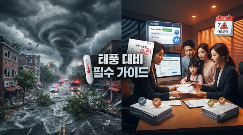 ️ 2026년 7월 태풍 시즌 대비: 재산보험·손해배상·응급대처 완벽 가이드