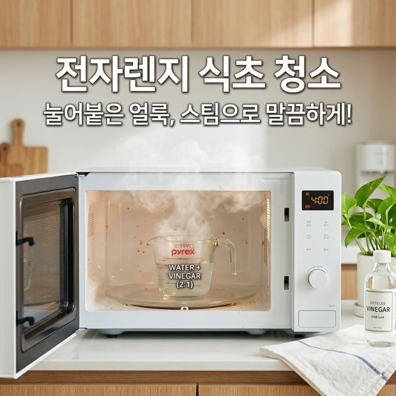 전자렌지청소법 저장해두고 매주 써보세요