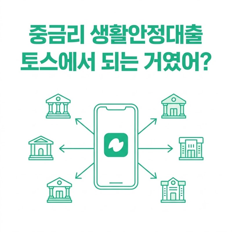 중금리 생활안정대출 토스에서 되는 거였어? 헷갈려서 알아봤어요